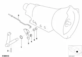 A5S300J gear shifting part — BMW E36 factory diagram