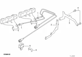 Lambda Probe Fixings — BMW E36 factory diagram