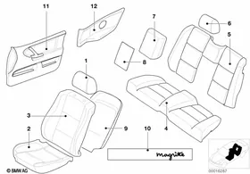 Individual series Belgium Magritte,PA254 — BMW E36 factory diagram