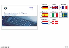 Telephone, fixed installation, SA623/629 — BMW E36 factory diagram