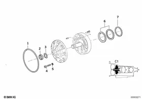 A5S310Z gasket rings/lubrication system — BMW E36 factory diagram