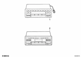 Radio — BMW E36 factory diagram