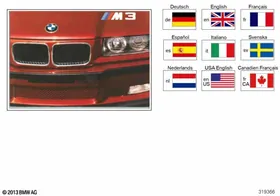 Owner's Handbook E36 M3 — BMW E36 factory diagram