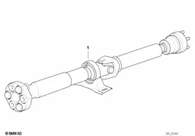 Drive shaft (constant-velocity joint) — BMW E36 factory diagram