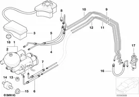 Clutch control M-gearbox — BMW E36 factory diagram