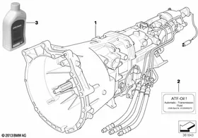 Manual gearbox S6S 420G (SMG) — BMW E36 factory diagram