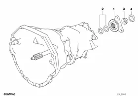 S6s420g gear wheel set parts — BMW E36 factory diagram