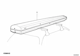 Ski-box — BMW E36 factory diagram