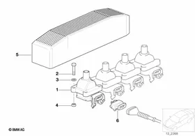 Ignition coil — BMW E36 factory diagram