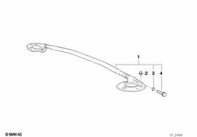 Strut brace — BMW E36 factory diagram