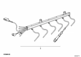 Ignition harness with marten repeller — BMW E36 factory diagram