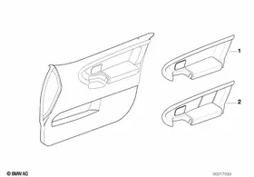 Individual insert, frnt door — BMW E36 factory diagram