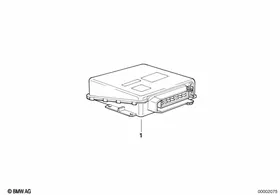 Programmed DDE control unit — BMW E36 factory diagram