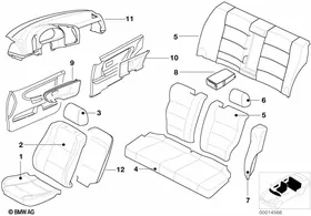 Individual series 97 Sweden, PA244 — BMW E36 factory diagram