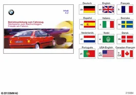 Owner's handbook E36/5 — BMW E36 factory diagram
