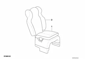 Integrated child seats — BMW E36 factory diagram