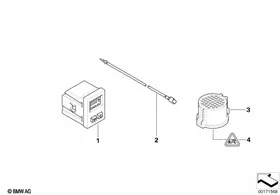 Additional instruments — BMW E36 factory diagram