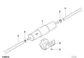 Fuel filter — BMW E36 factory diagram