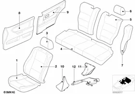 Individual series 97, Fashion — BMW E36 factory diagram
