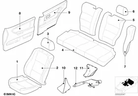 Individual series 97 High Sport, PA228 — BMW E36 factory diagram