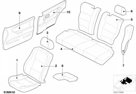 Individual series 95 Open Air Japan — BMW E36 factory diagram
