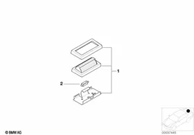 Various lamps f official vehicles — BMW E36 factory diagram