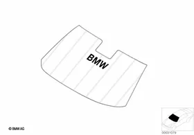 Sunshade for Windshield — BMW E36 factory diagram