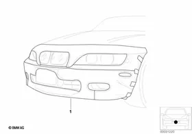 Nose mask — BMW E36 factory diagram