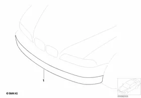 Clear Cover Foglights — BMW E36 factory diagram