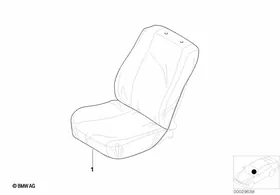 Easy-on/Easy-off Seat Cover — BMW E36 factory diagram