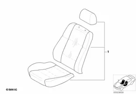Semi-Tailored Sheepskin — BMW E36 factory diagram