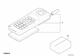Phone kit cpt4000 — BMW E36 factory diagram