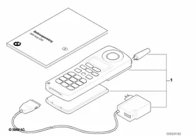 Phone kit cmt 800 vip3 — BMW E36 factory diagram
