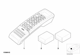 Car phones — BMW E36 factory diagram