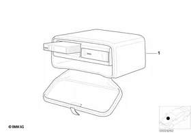 Pioneer CD/Player with cover — BMW E36 factory diagram
