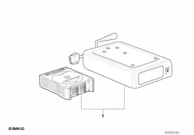 CD player/changer Pioneer — BMW E36 factory diagram