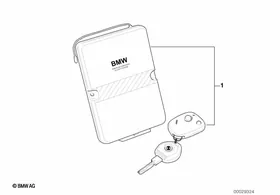 Alarm kit — BMW E36 factory diagram