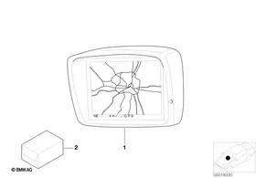 Navigation system — BMW E36 factory diagram