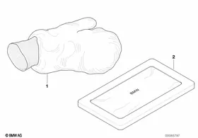 Sheepskin Wash/Polish Mitt — BMW E36 factory diagram