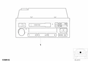 Radio BMW — BMW E36 factory diagram