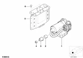 Hydro unit ABS/ASC+T — BMW E36 factory diagram