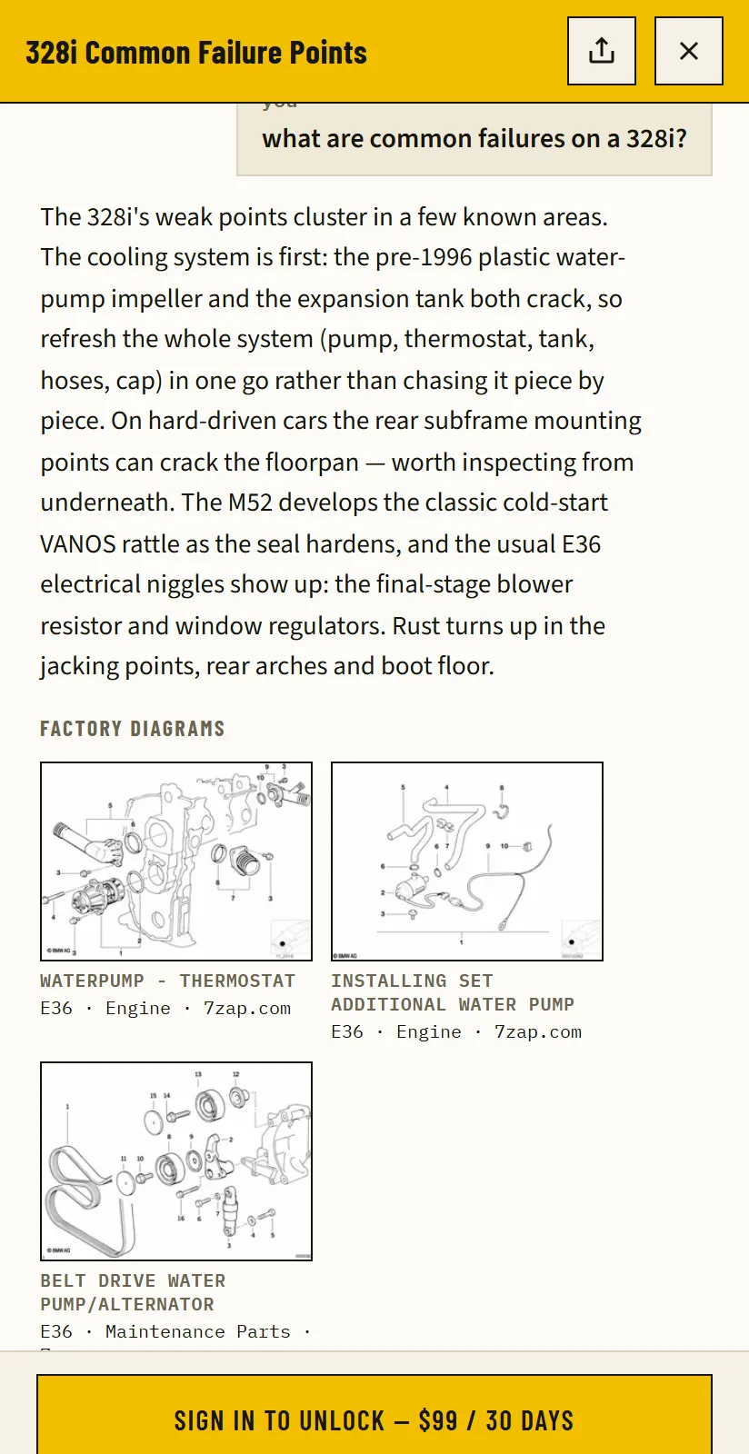 Full detail with factory diagrams